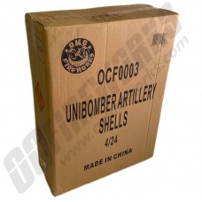 Wholesale Fireworks Unabomber Canister Artillery Bomb Shells 4/24 Case (Wholesale Fireworks)